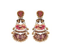 Earrings Ayala Bar Woman Plum Wine in Metal Alloy Cristallo H2385